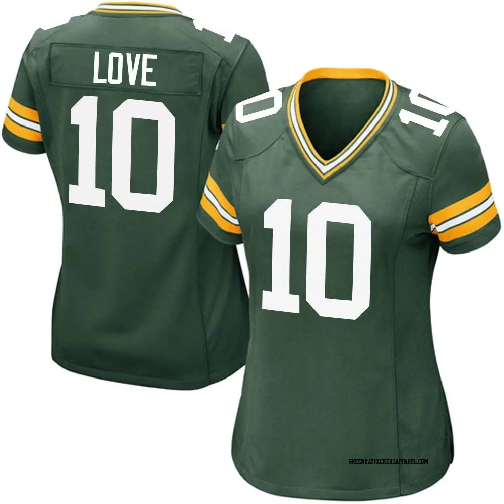 Game Green Women's Jordan Love Green Bay Packers Team Color Jersey