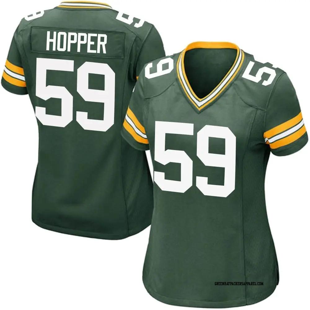Game Green Women's Ty'Ron Hopper Green Bay Packers Team Color Jersey