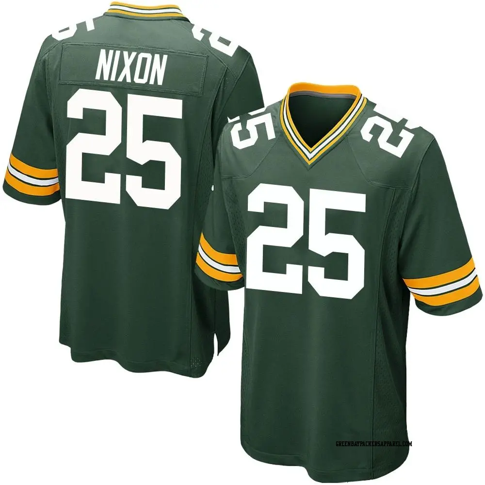 Game Green Youth Keisean Nixon Green Bay Packers Team Color Jersey
