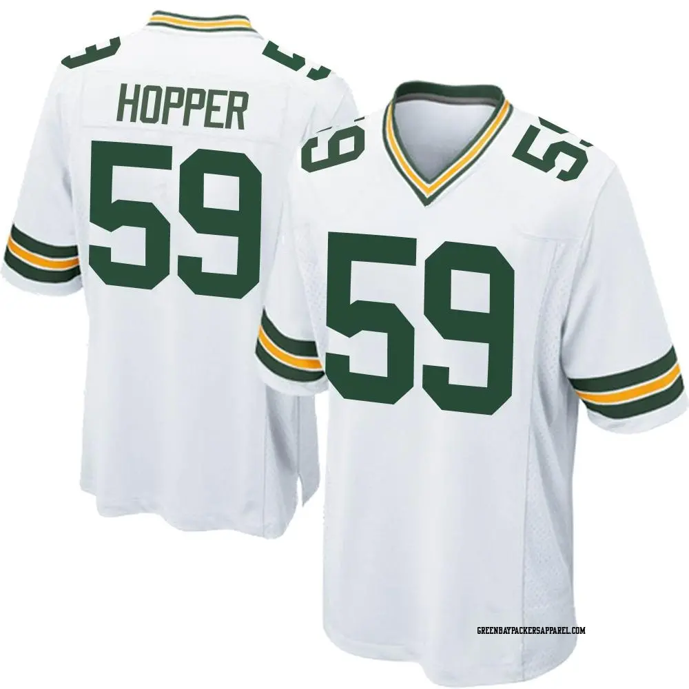 Game White Men's Ty'Ron Hopper Green Bay Packers Jersey