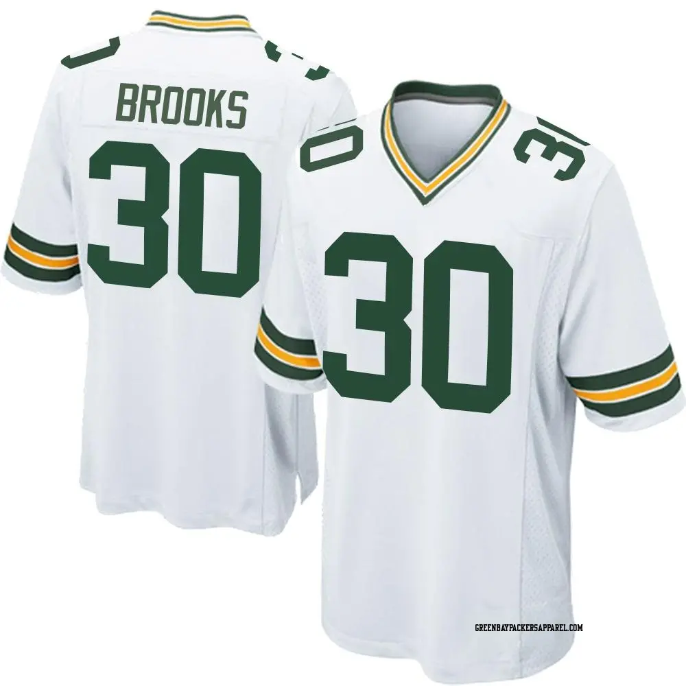 Game White Youth Chris Brooks Green Bay Packers Jersey