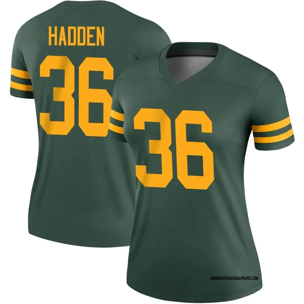 Legend Green Women's Kamal Hadden Green Bay Packers Alternate Jersey