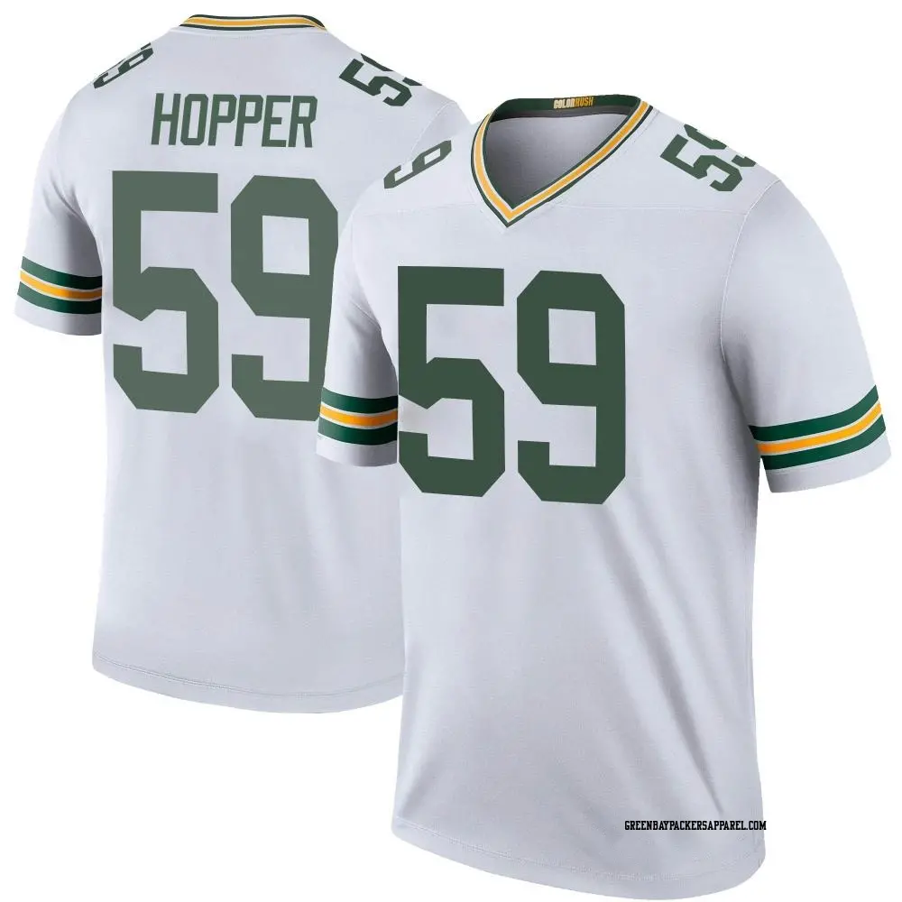 Legend White Men's Ty'Ron Hopper Green Bay Packers Color Rush Jersey