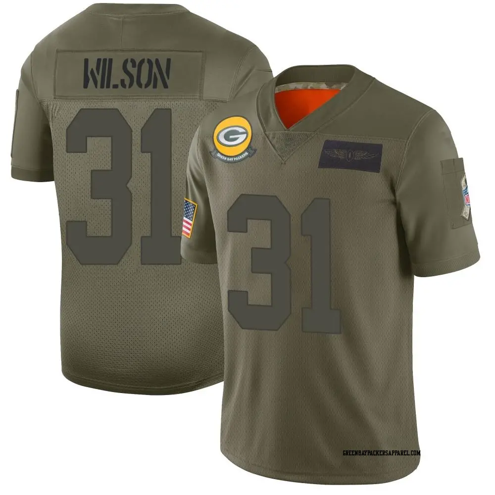 Limited Camo Men s Emanuel Wilson Green Bay Packers 2019 Salute to Service Jersey Packers Store