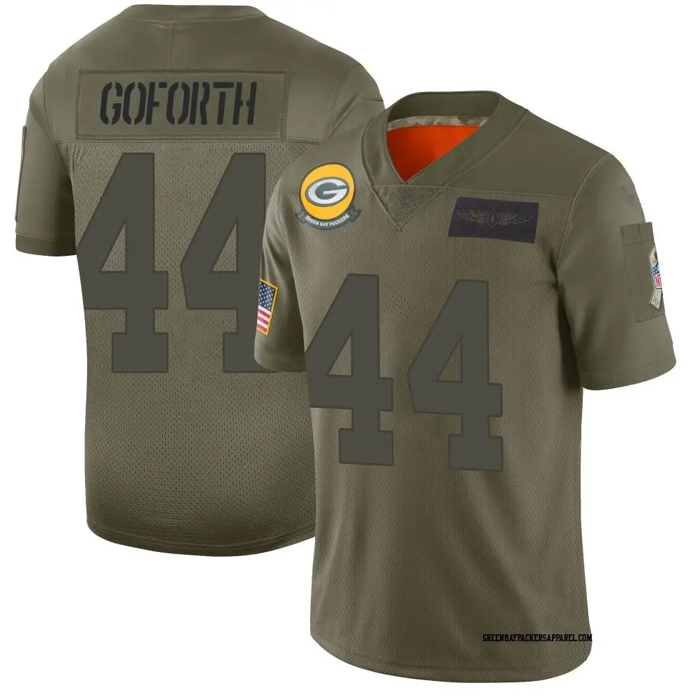 Limited Camo Youth Ralen Goforth Green Bay Packers 2019 Salute to Service Jersey