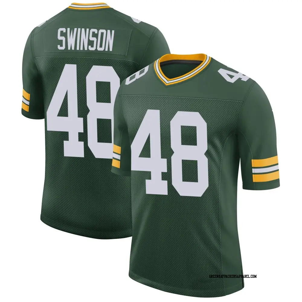 Limited Green Youth Messiah Swinson Green Bay Packers Classic Jersey